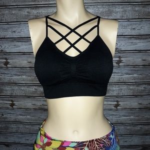 Black Criss Cross Bralette